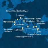 Spain, France, Italy, Greece, Tunisia, Balearic Islands