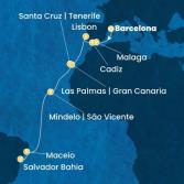 Spain, Portugal, Canary Islands, Cape Verde, Brazil