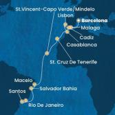 Spain, Portugal, Morocco, Canary Islands, Cape Verde, Brazil