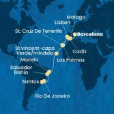 Spain, Portugal, Canary Islands, Cape Verde, Brazil