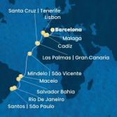 Spain, Portugal, Canary Islands, Cape Verde, Brazil