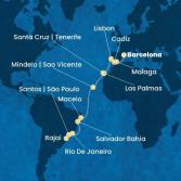 Spain, Portugal, Canary Islands, Cape Verde, Brazil