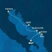 Italy, Montenegro, Croatia