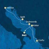 Italy, Montenegro, Greece, Croatia