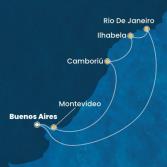 Argentina, Uruguay, Brazil