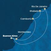 Argentina, Uruguay, Brazil