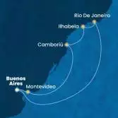 Argentina, Uruguay, Brazil