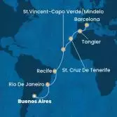 Argentina, Brazil, Cape Verde, Canary Islands, Morocco, Spain