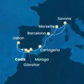 Spain, Portugal, Gibraltar, France, Italy