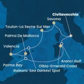 Italy, France, Spain, Balearic Islands
