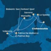 Italy, France, Balearic Islands, Spain