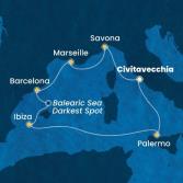 Italy, France, Spain, Balearic Islands