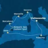 Italy, France, Spain, Balearic Islands