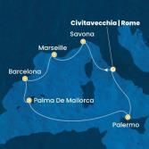 Italy, France, Spain, Balearic Islands