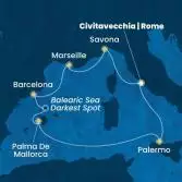 Italy, France, Spain, Tunisia