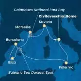 Italy, France, Balearic Islands, Spain