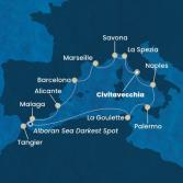 Italy, France, Spain, Morocco, Tunisia