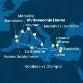 Italy, Greece, Tunisia, Balearic Islands, Spain, France