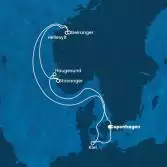 Denmark, Norway, Germany