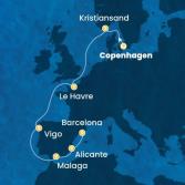 Denmark, Norway, France, Spain