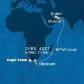 South Africa, Mauritius, Oman, United Arab Emirates