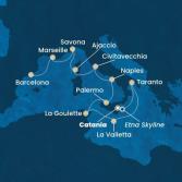 Italy, Malta, Corsica (France), France, Spain