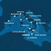 Italy, Malta, Corsica (France), France, Spain