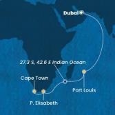 United Arab Emirates, Mauritius, South Africa