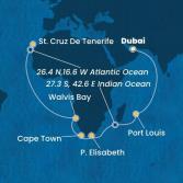 United Arab Emirates, Mauritius, South Africa, Namibia, Canary Islands
