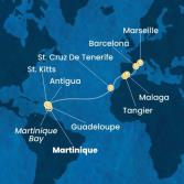 Antilles, Canary Islands, Morocco, Spain, France