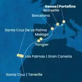 Italy, France, Spain, Morocco, Canary Islands