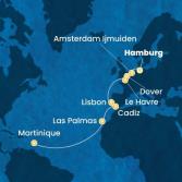 Germany, England, France, Portugal, Spain, Canary Islands, Antilles