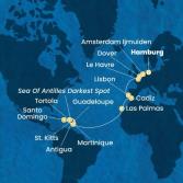 Germany, England, France, Portugal, Spain, Canary Islands, Antilles, Virgin Islands