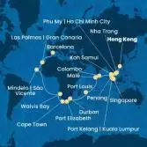 China, Vietnam, Singapore, Malaysia, Sri Lanka, Maldives, Mauritius, South Africa, Namibia, Cape Verde, Canary Islands, Spain