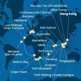 China, Vietnam, Singapore, Malaysia, Sri Lanka, Maldives, Mauritius, South Africa, Namibia, Cape Verde, Canary Islands, Spain