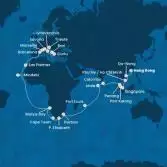 China, Vietnam, Singapore, Malaysia, Sri Lanka, Maldives, Mauritius, South Africa, Namibia, Cape Verde, Canary Islands, Spain