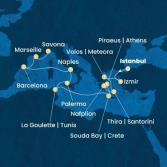 Turkey, Greece, Tunisia, Italy, Spain, France