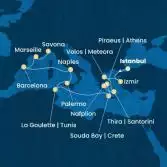 Turkey, Greece, Tunisia, Italy, Spain, France