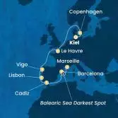 Germany, Denmark, France, Spain, Portugal