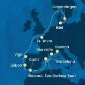 Germany, Denmark, France, Spain, Portugal, Italy