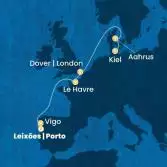 Portugal, Spain, France, England, Denmark, Germany