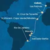 Portugal, Canary Islands, Cape Verde, Brazil