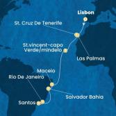 Portugal, Canary Islands, Cape Verde, Brazil