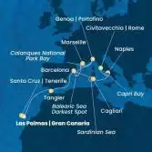 Canary Islands, Morocco, Spain, France, Italy