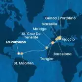 Dominican Republic, Antilles, Canary Islands, Morocco, Spain, Corsica (France), Italy, France