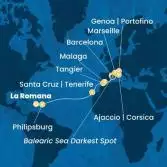 Dominican Republic, Antilles, Canary Islands, Morocco, Spain, Corsica (France), Italy, France