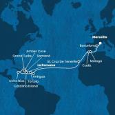 Dominican Republic, Jamaica, Turks Islands, Virgin Islands, Antilles, Canary Islands, Spain, France