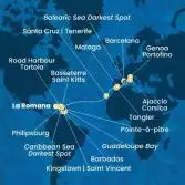Dominican Republic, Antilles, Virgin Islands, Canary Islands, Morocco, Spain, Corsica (France), Italy