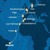 Brazil, Canary Islands, Morocco, Spain, Portugal, France, England, Denmark, Germany