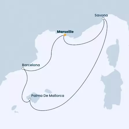 France, Italy, Balearic Islands, Spain